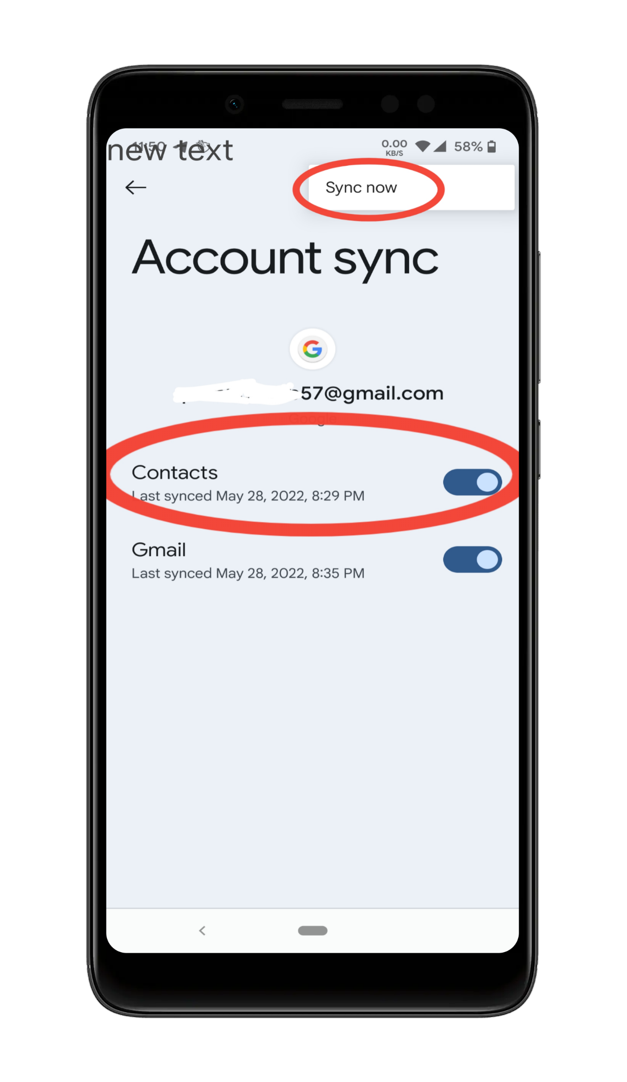 Google contact ss